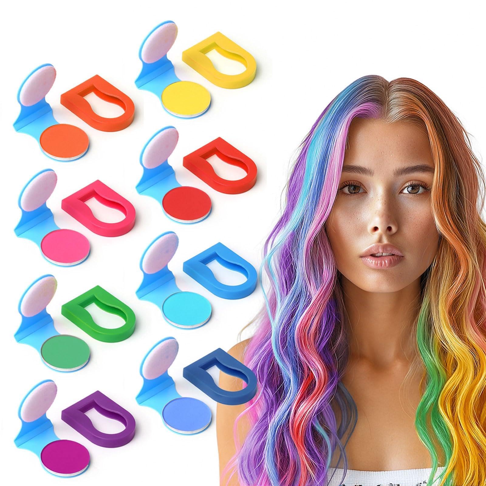 SPRINGSUGAR 8-color hair chalk palette for vibrant, washable color ideas.