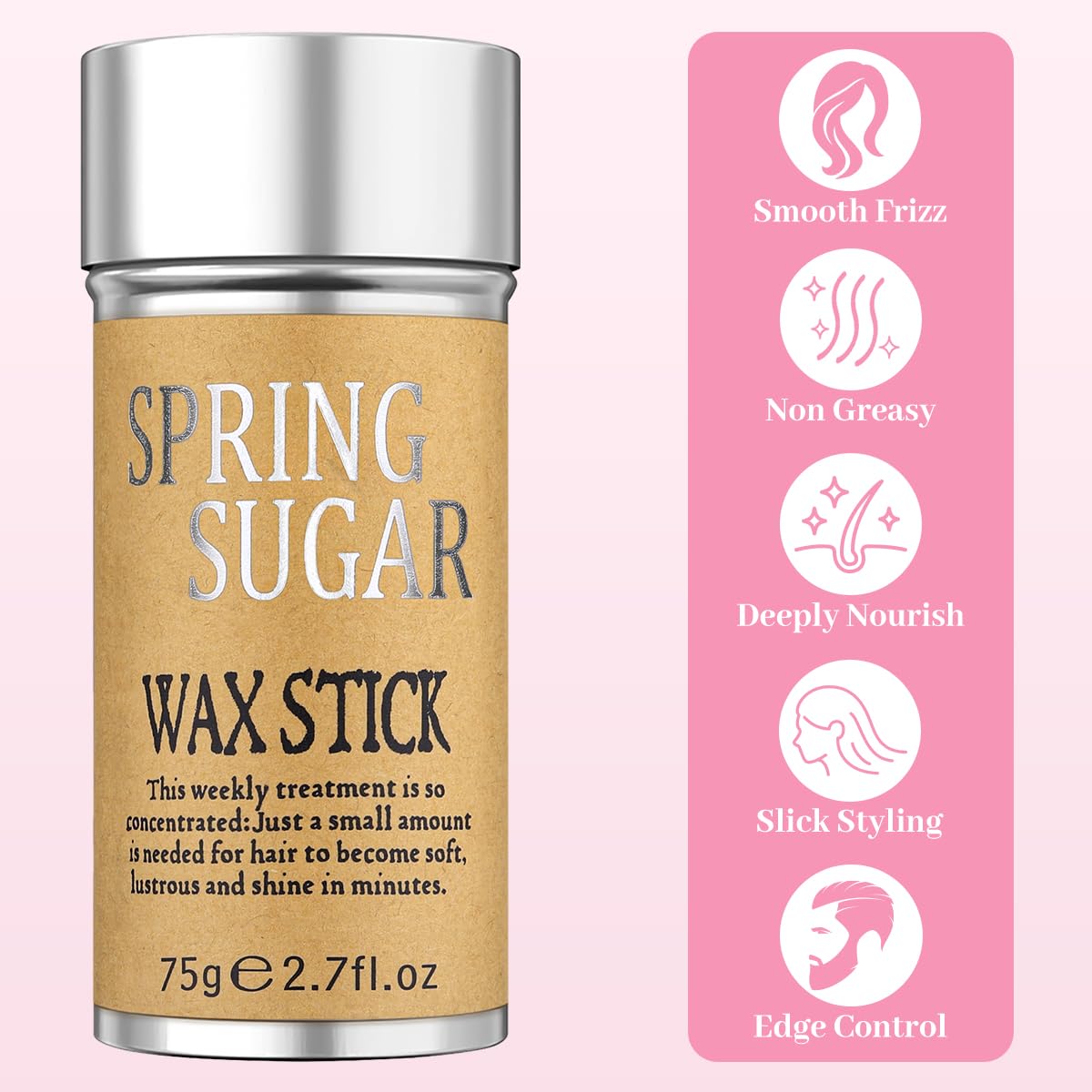 SPRINGSUGAR edge brush enables precise edge control for polished styles.
