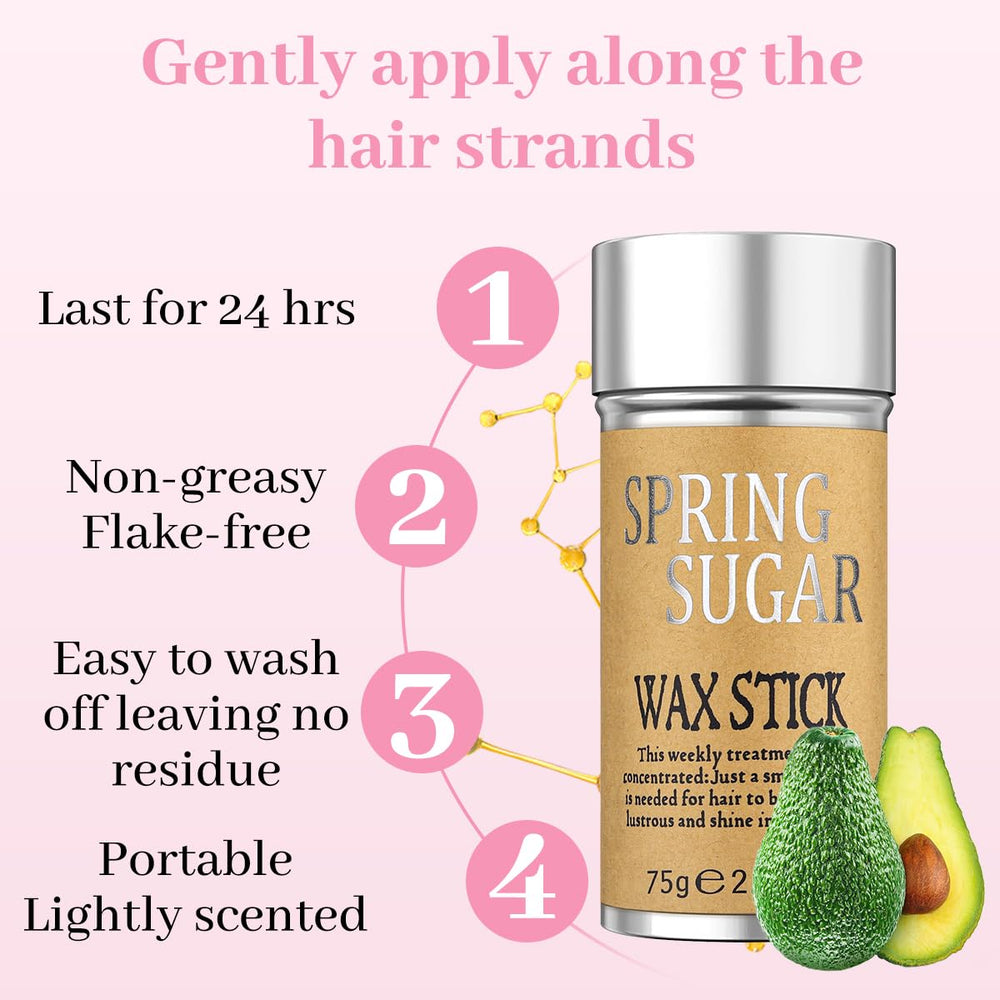 SPRINGSUGAR nourishing formula supports hair softness and shine.