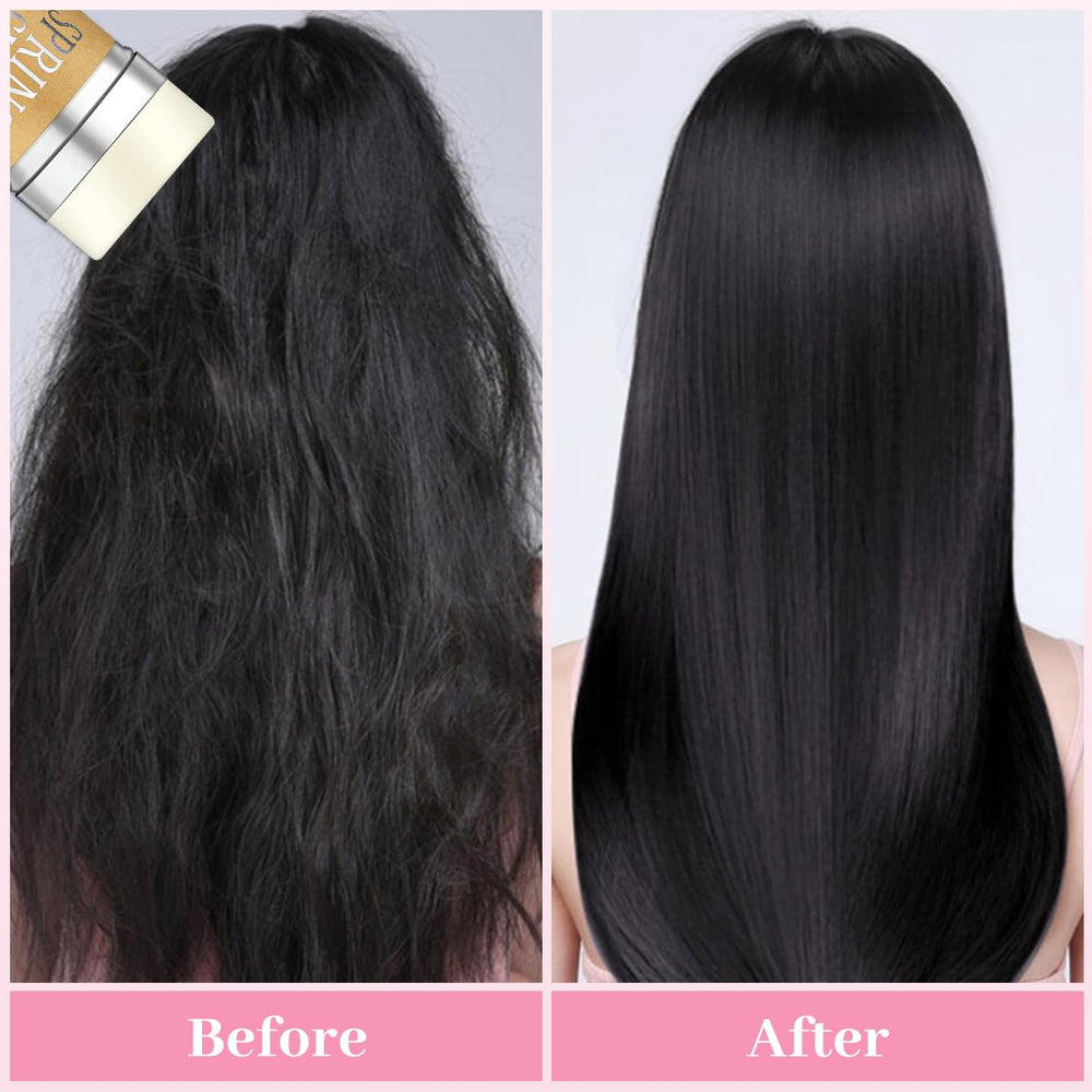 SPRINGSUGAR rat-tail comb helps part hair cleanly and evenly.