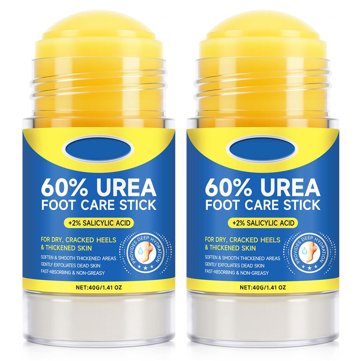 Springsugar stick crema-pie ureaa60 salicílico2: suaviza durezas y talones agrietados para pies más suaves.