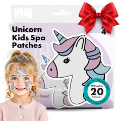Sprk Naturals unicorn kids face mask packaging highlighting vegan, kid-safe skincare for ages 4+