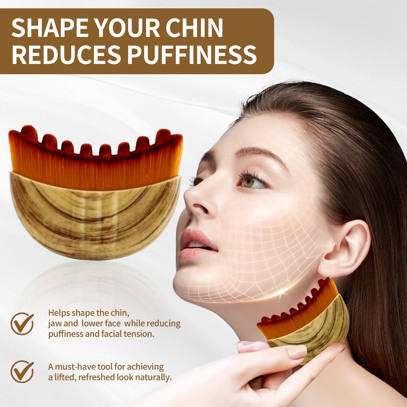 sprsum Lymphatic Drainage Brush With Case demonstrates portability and at-home use.