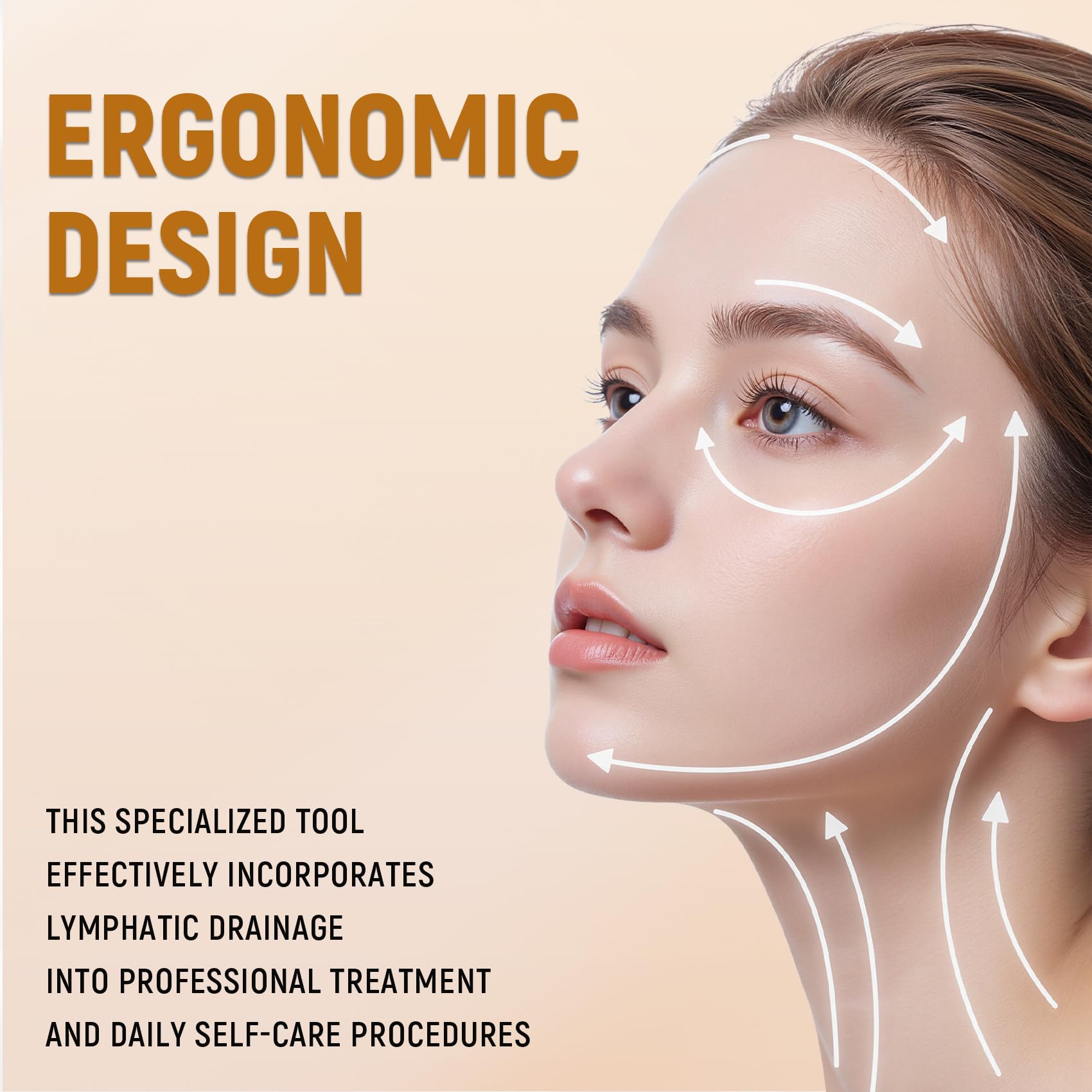 Sprsum Lymphatic Drainage Massager for Face offering gentle relaxation of facial tension