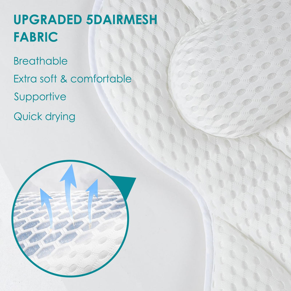 SQLHM bath pillow quick-dry, easy-clean design stays fresh.