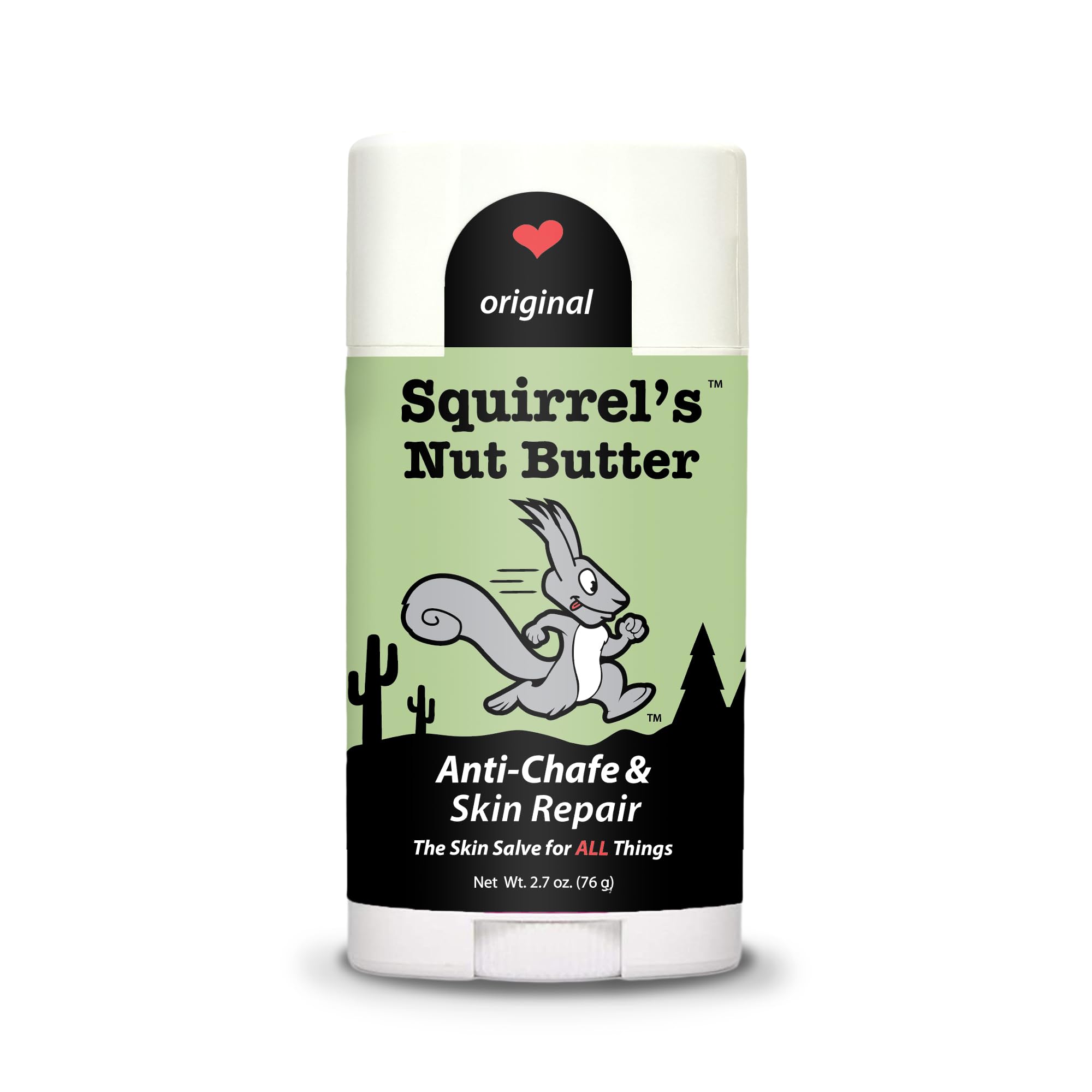 Squirrel's Nut Butter Barrita Antirrozaduras aplicada en muslos para mayor comodidad durante la actividad física.