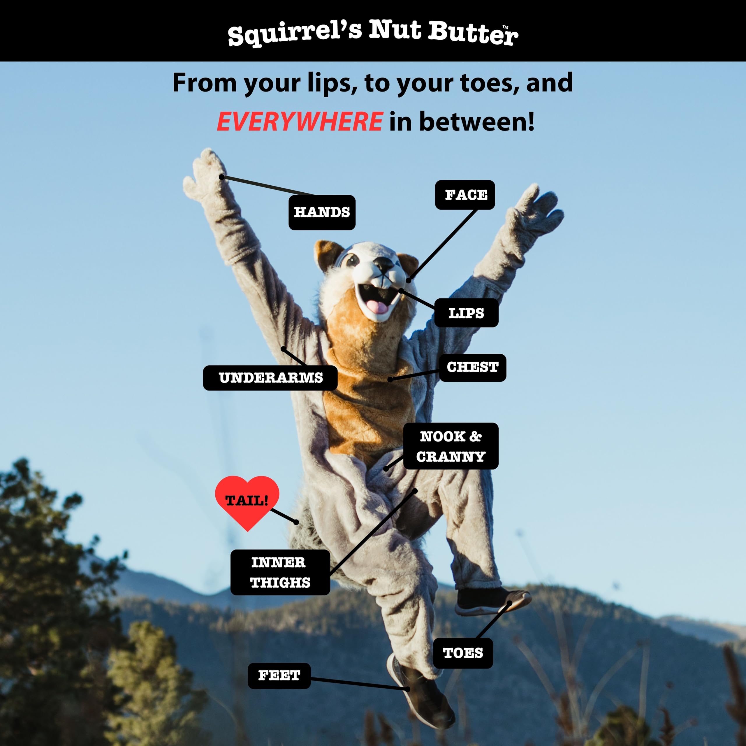 Squirrel's Nut Butter Barrita Antirrozaduras para ciclismo en senderos.