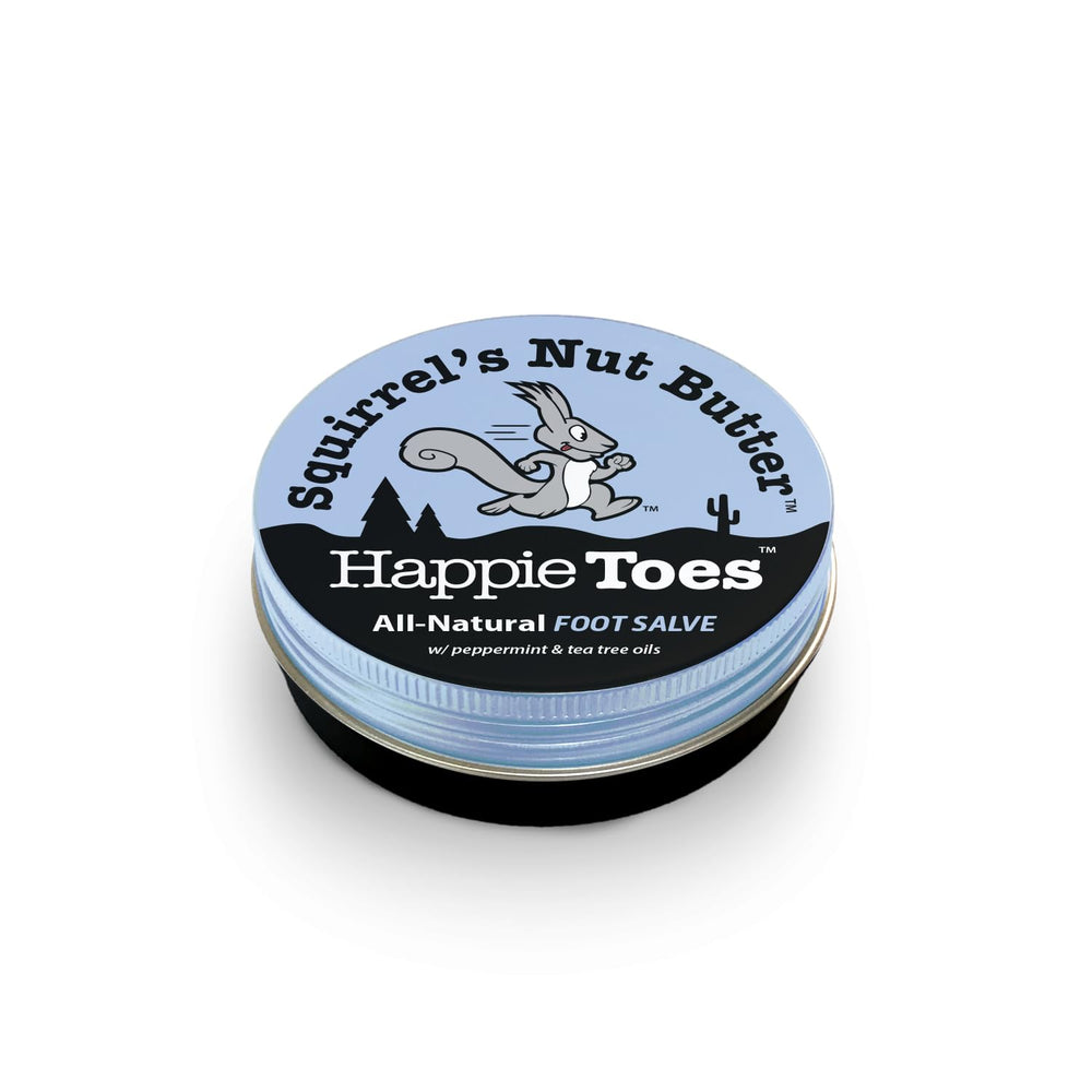 Aplicación de Happie Toes para pies secos y sensibles.