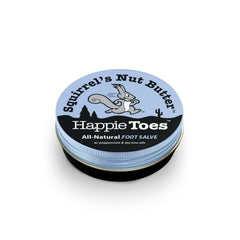 Aplicación de Happie Toes para pies secos y sensibles.