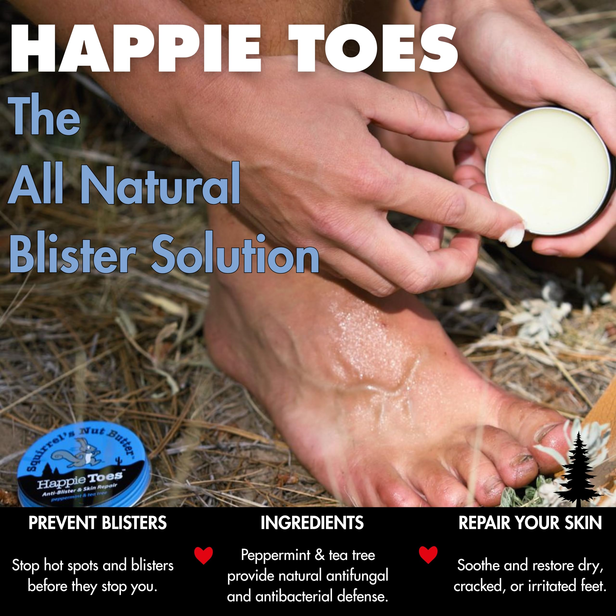 Cuidado de pies con Happie Toes para suavizar durezas.