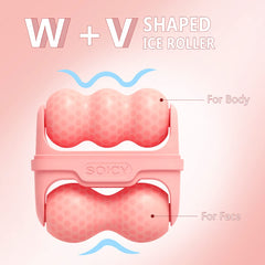 SRAVON Ice Roller Double Ended eye-area focus reduces under-eye puffiness.