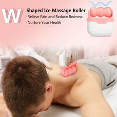 SRAVON Ice Roller Double Ended jawline head aids cooling and contouring.
