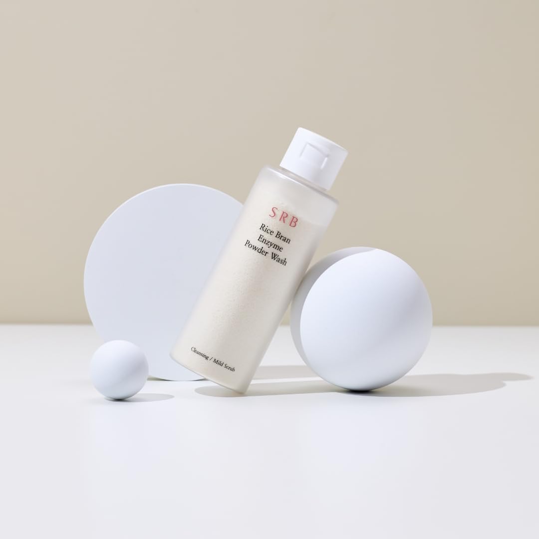 SRB Stabilized Rice Bran Enzyme Powder Wash for makeup removal