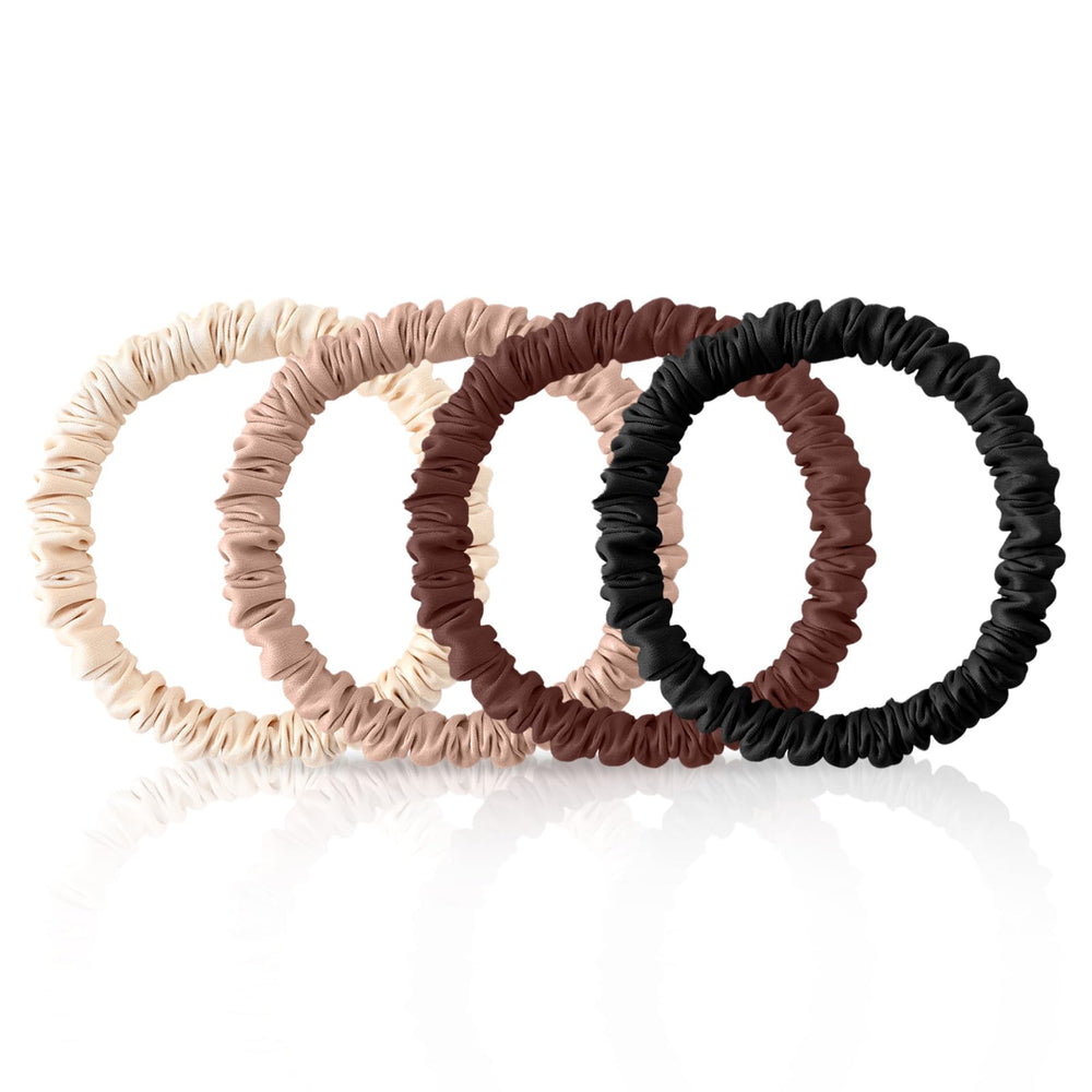 Coletero Srevela Mulberry negro, suave y reduce marcas en el cabello