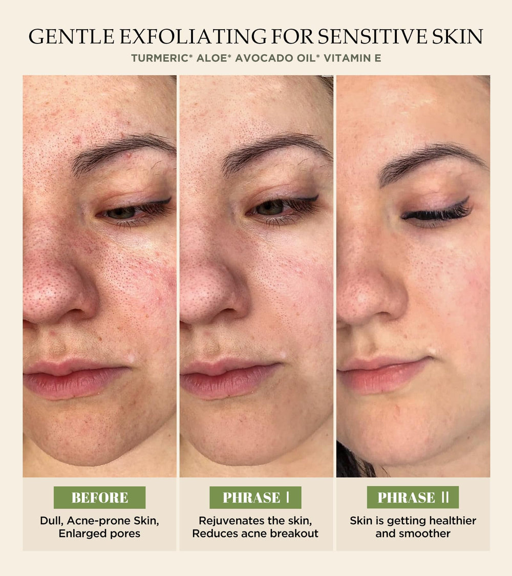 Srripo exfoliante facial aroma hierba de limón, sensación refrescante.