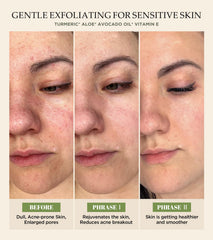 Srripo exfoliante facial aroma hierba de limón, sensación refrescante.