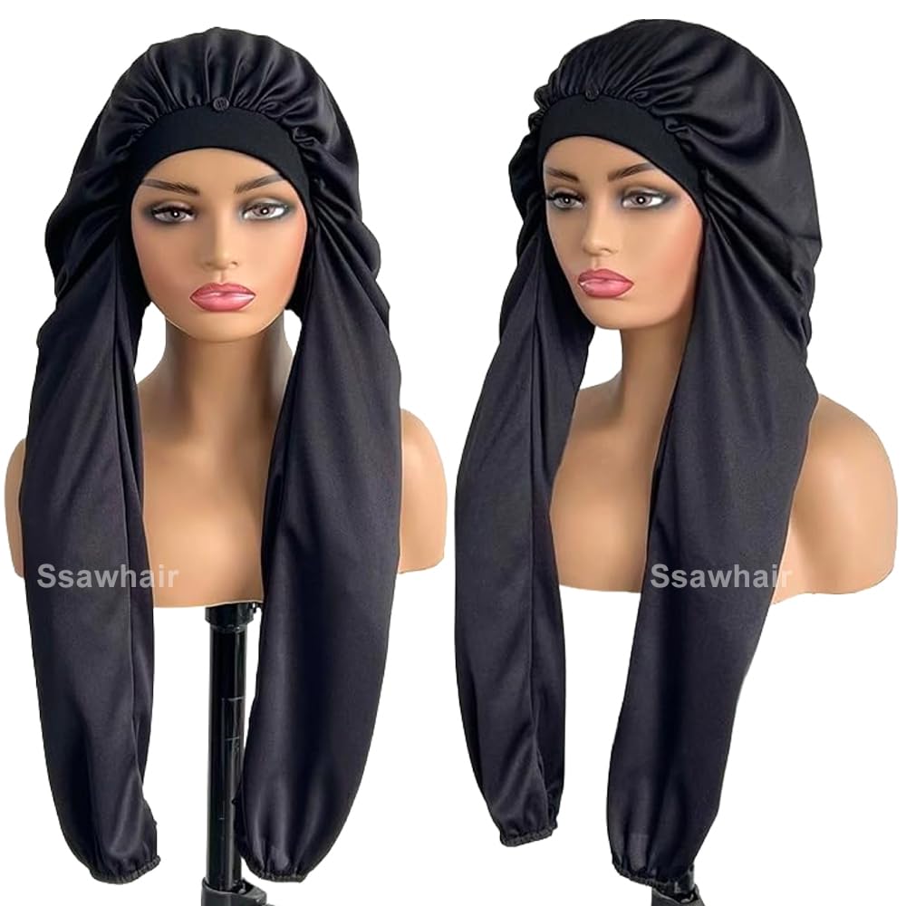 Ssawhair Bonnet 2 en 1 protege cabello largo y es transpirable