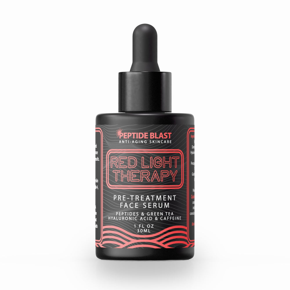 St. Croix Red Light Activation Serum bottle front aids device-ready skin.