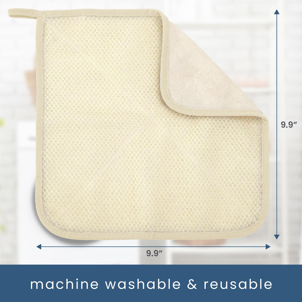 S&T INC exfoliating washcloth lather-use demonstration.