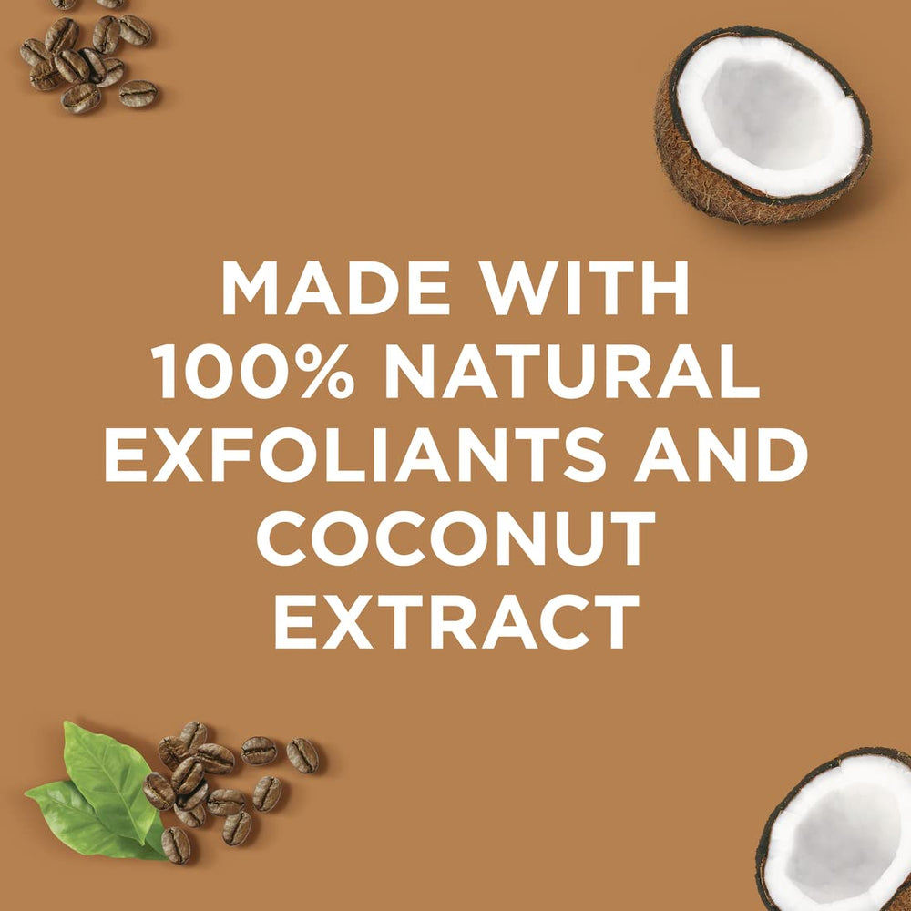 St. Ives Coconut & Coffee Energizing Scrub rinse-off moment reveals smooth skin.