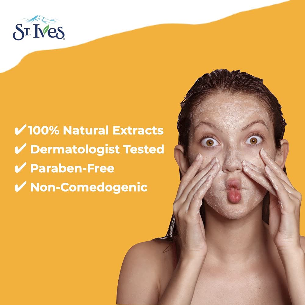 St. Ives Coconut & Coffee Energizing Scrub texture close-up with exfoliating particles.