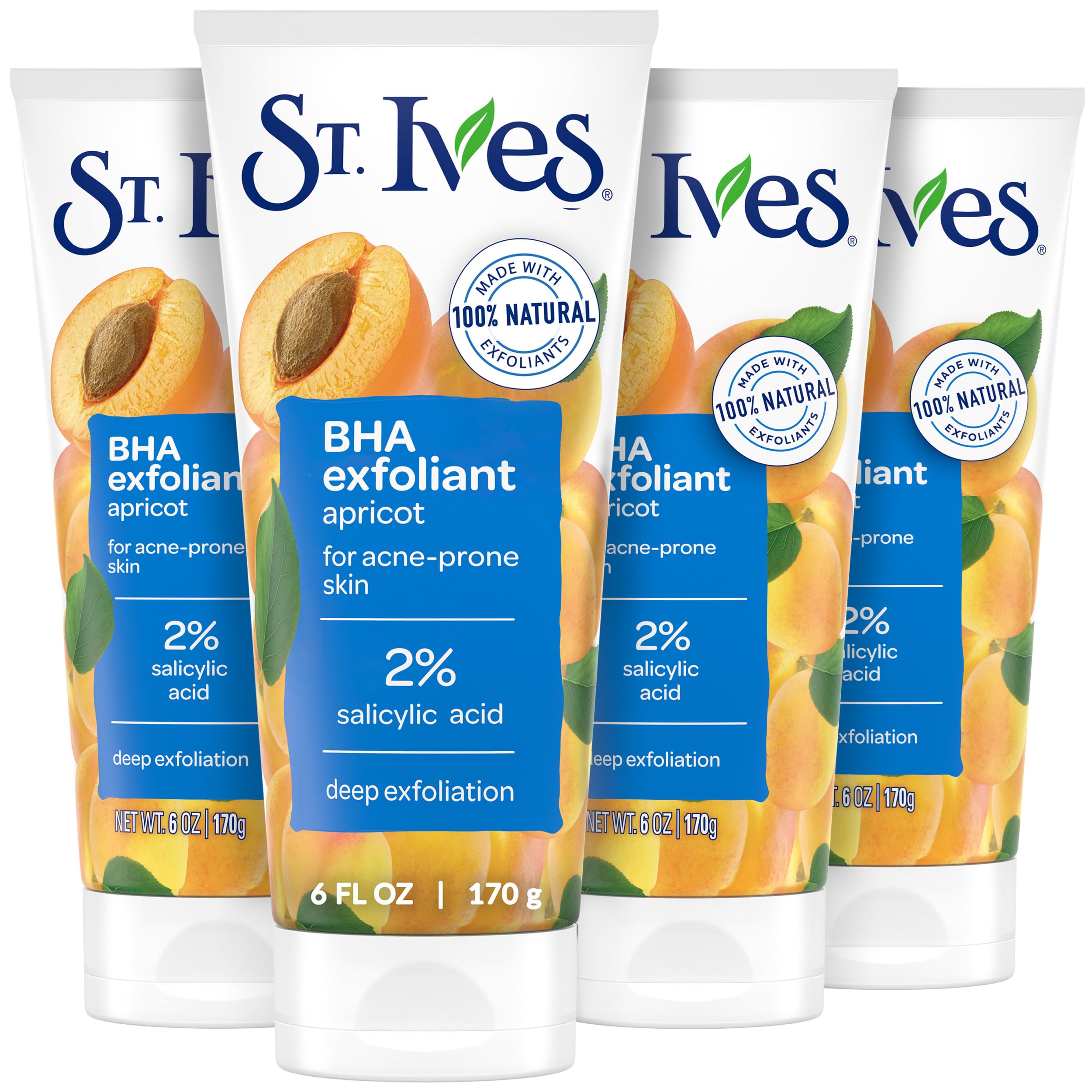 St. Ives exfoliante de albaricoque en tubo para piel limpia