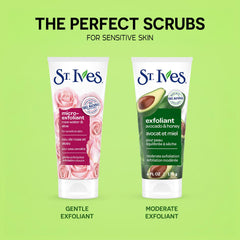 St. Ives exfoliante aguacate miel, remueve células muertas para piel radiante