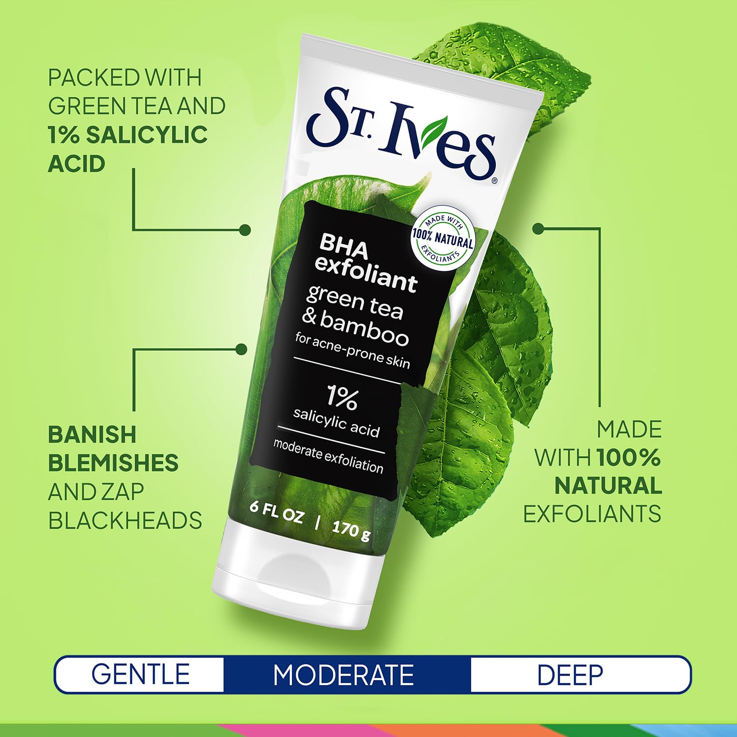 Dúo de exfoliantes St. Ives: caja con variedad para piel grasa.