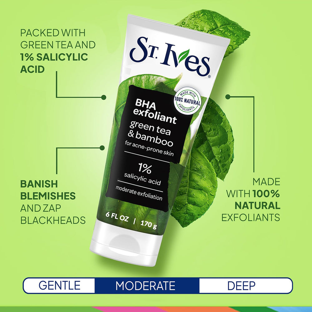 Dúo de exfoliantes St. Ives: caja con variedad para piel grasa.