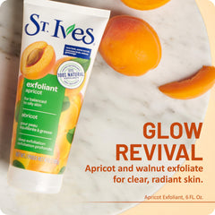 St. Ives exfoliante facial cascara de nuez, gránulos naturales para pulido suave
