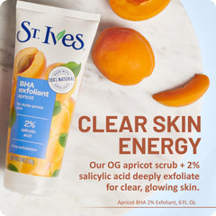 Exfoliante facial natural de St. Ives para poros y textura suave