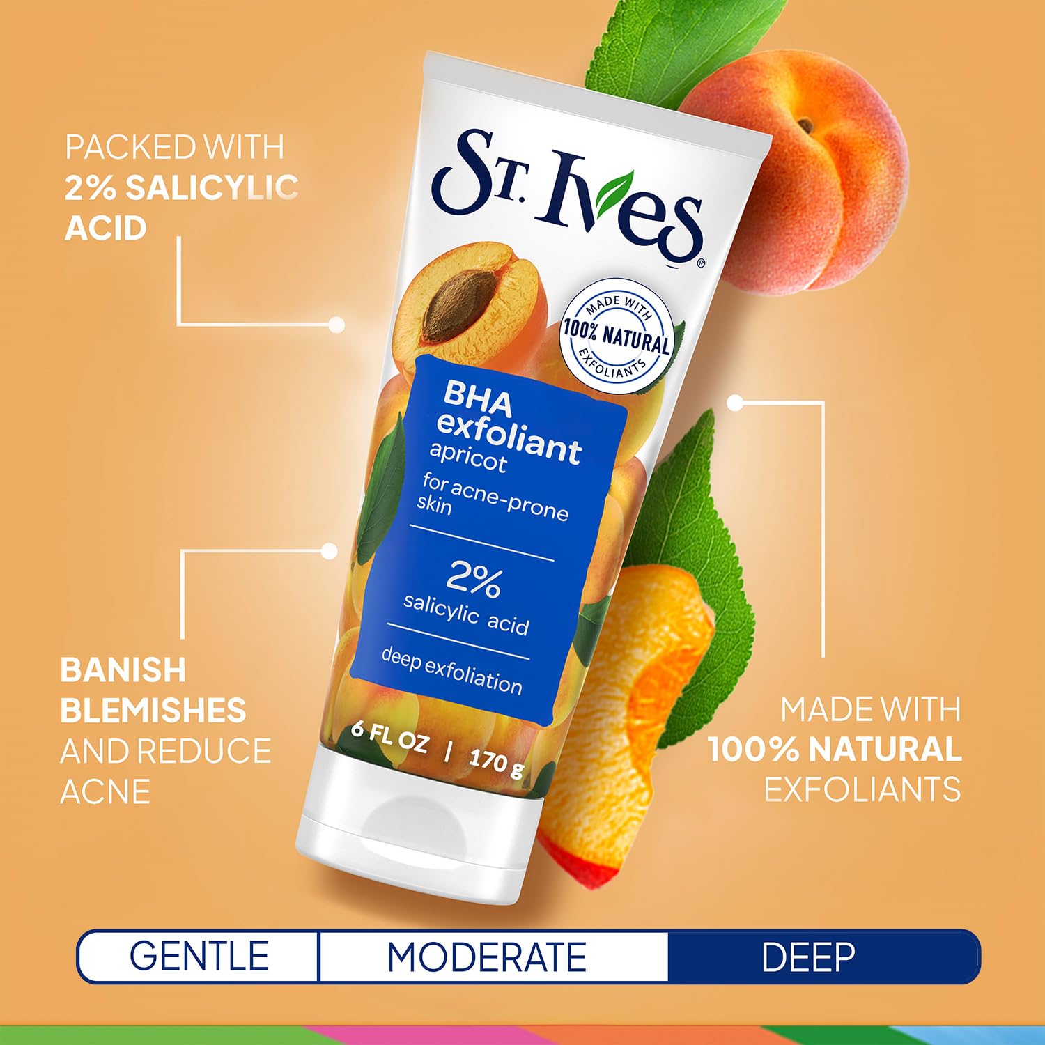 St. Ives exfoliante facial té verde bambú: brillo suave y sensación fresca tras uso.