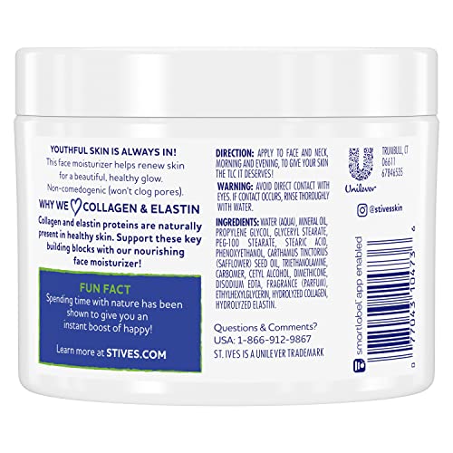 St. Ives face moisturizer cream texture close-up highlights smooth, everyday hydration.