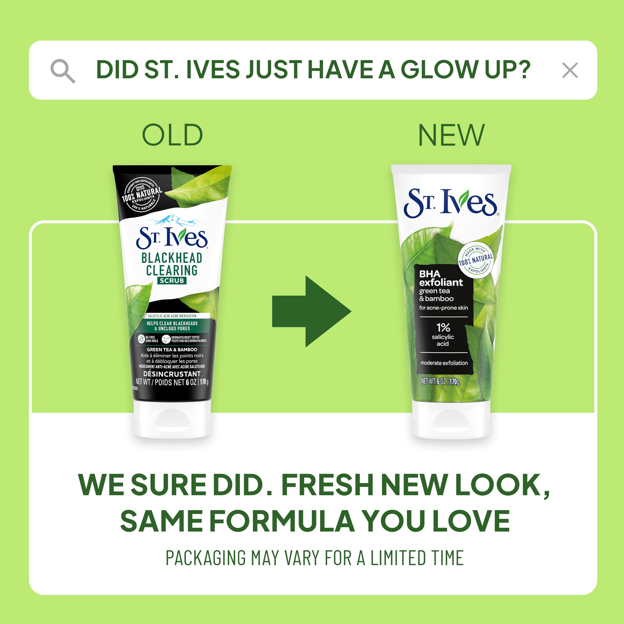 Green tea leaves from China highlight natural exfoliants