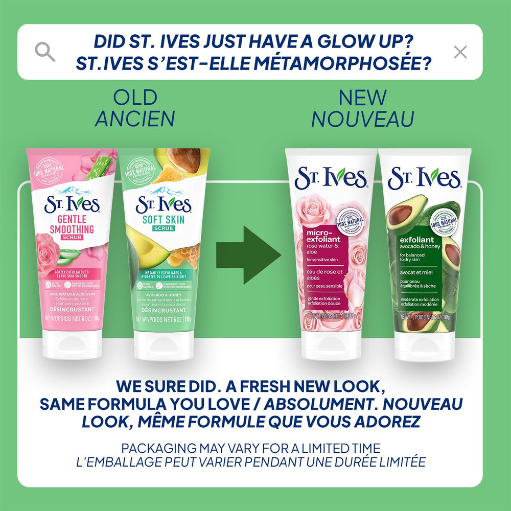 St. Ives kit cuidado facial natural dos productos