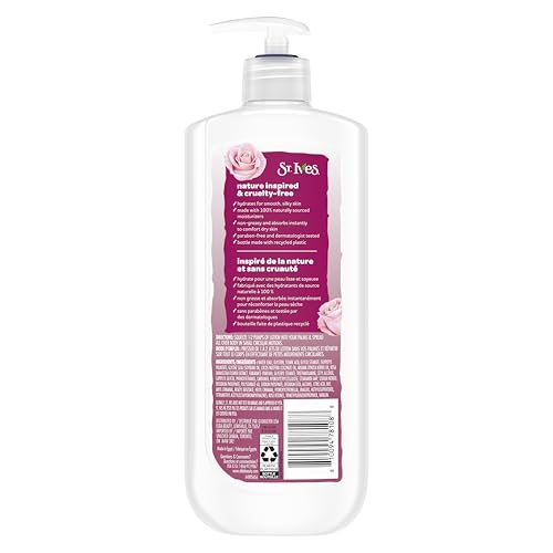 Absorción rápida de la loción corporal St. Ives para piel suave