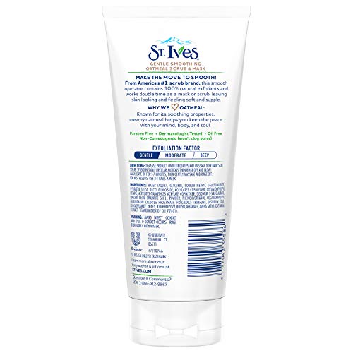 St. Ives Oatmeal powder closeup highlighting natural exfoliant particles.