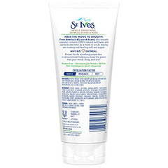 St. Ives Oatmeal powder closeup highlighting natural exfoliant particles.