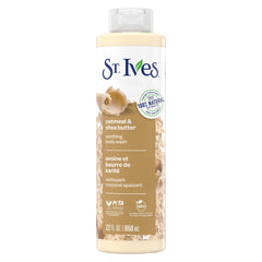 St. Ives Oatmeal & Shea Butter bottle for daily cleansing and hydration