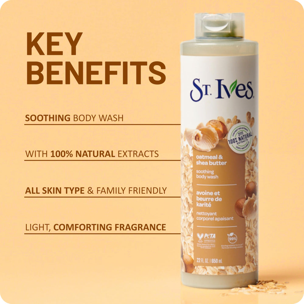 St. Ives cleansing with sensitive-skin friendly formula