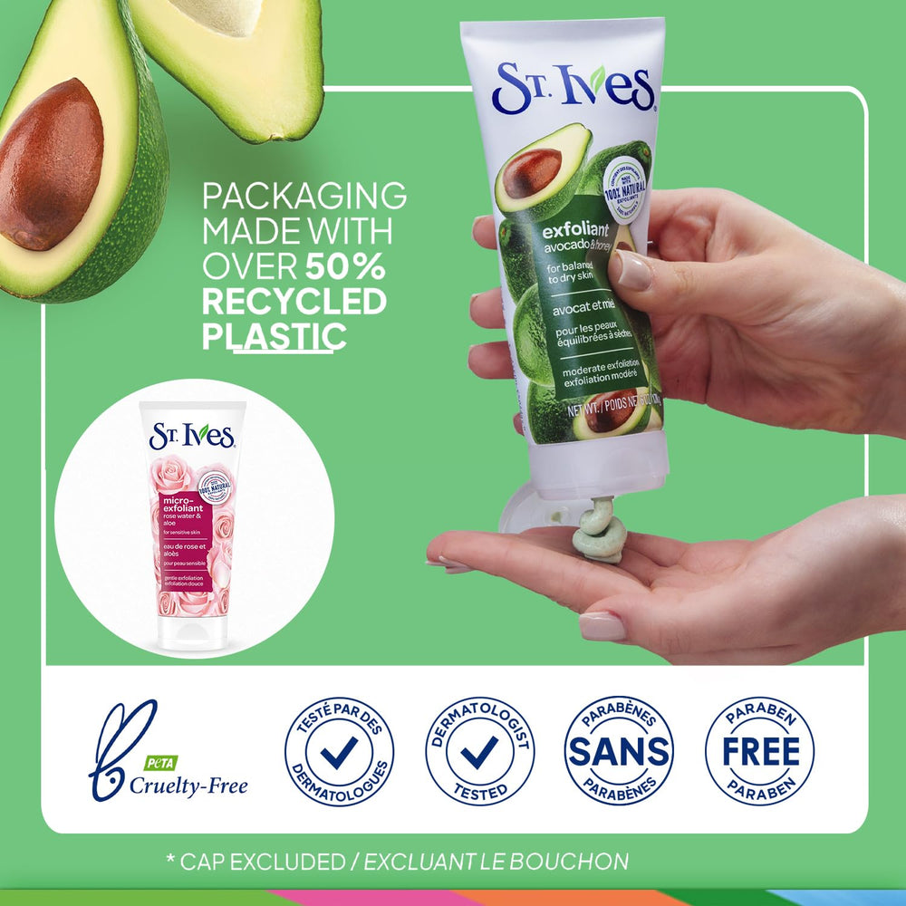 St. Ives pack exfoliantes duo aguacate y rosa