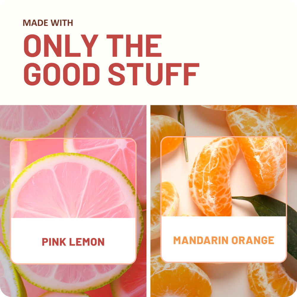 St. Ives Pink Lemon & Mandarin Body Wash leaves skin feeling refreshed after rinse.