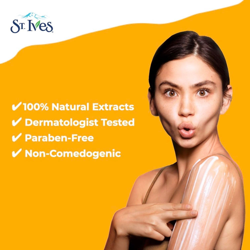 St. Ives Renewing Collagen & Elastin lotion dispense demonstrates easy daily application.