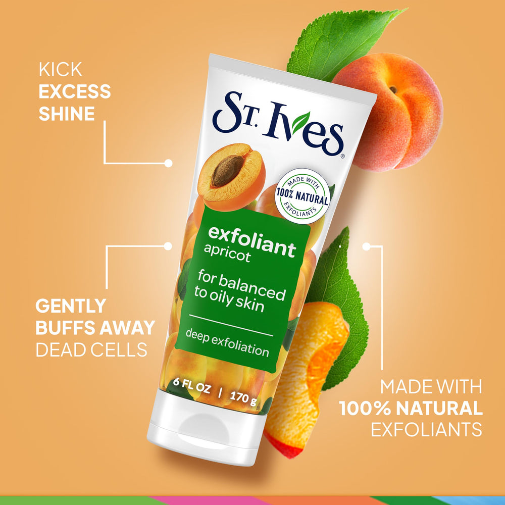 St. Ives Scrub on hand illustrates easy daily exfoliation routine