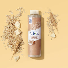 St. Ives body wash texture with shea butter for moisturized skin.
