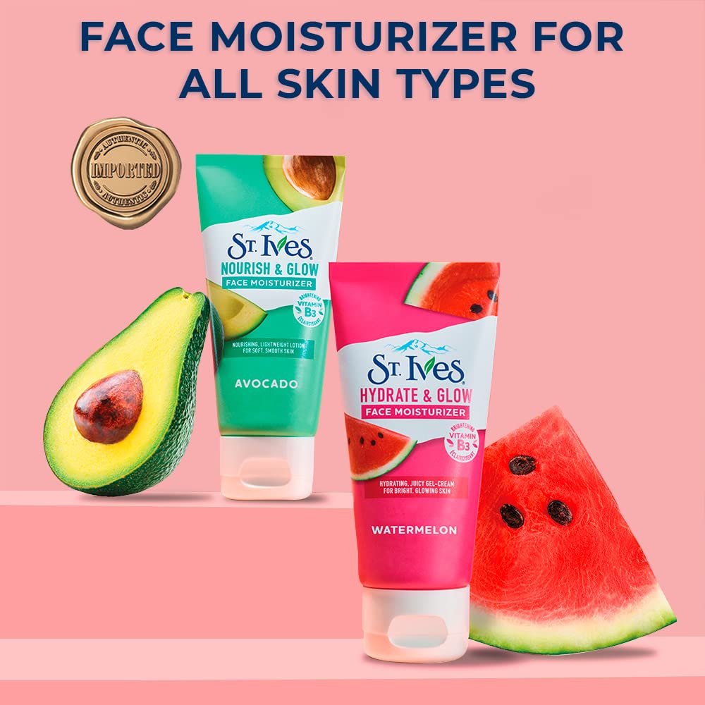 St. Ives crema facial textura ligera para piel grasa y mixta.