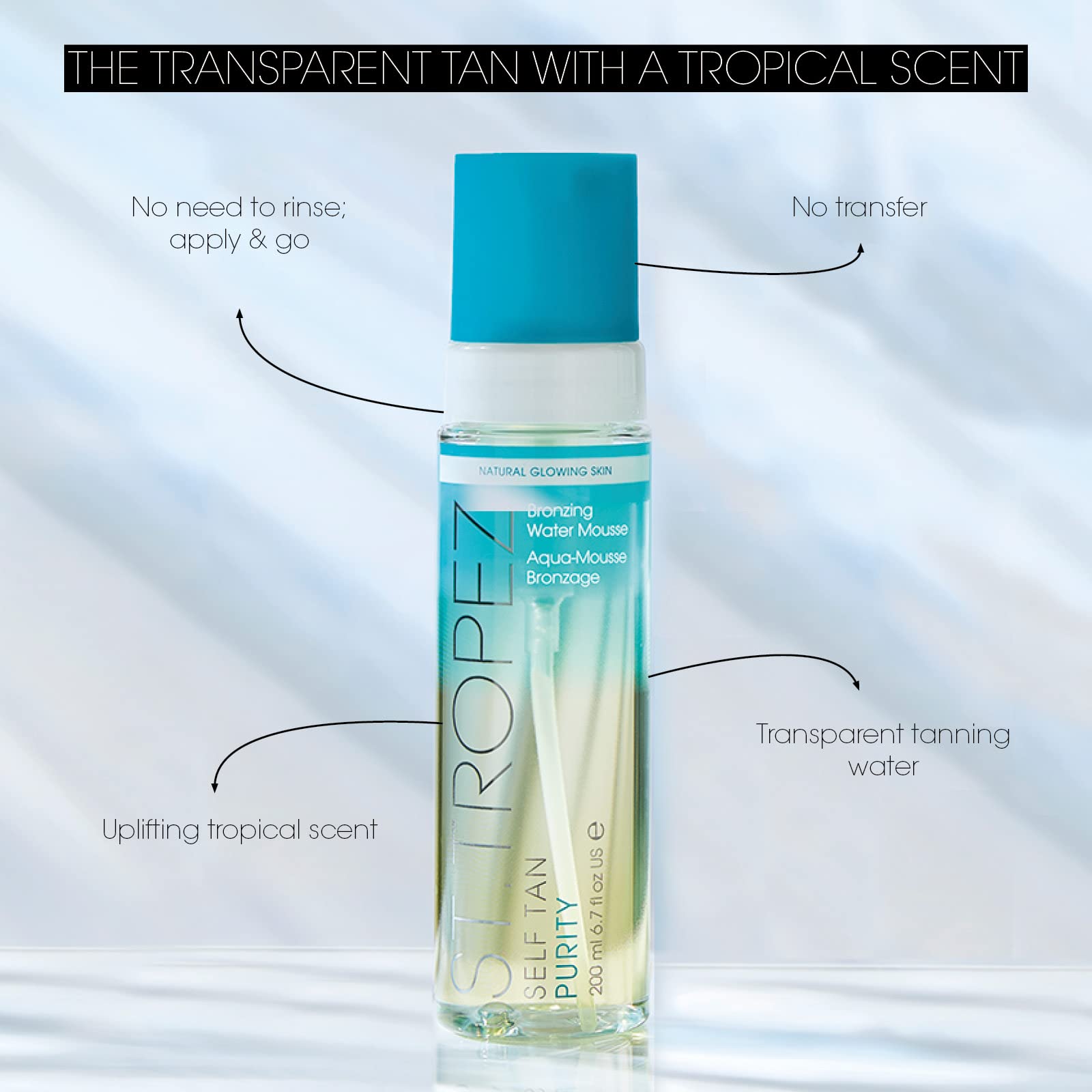 St.Tropez application mitt ensures even, smooth application.