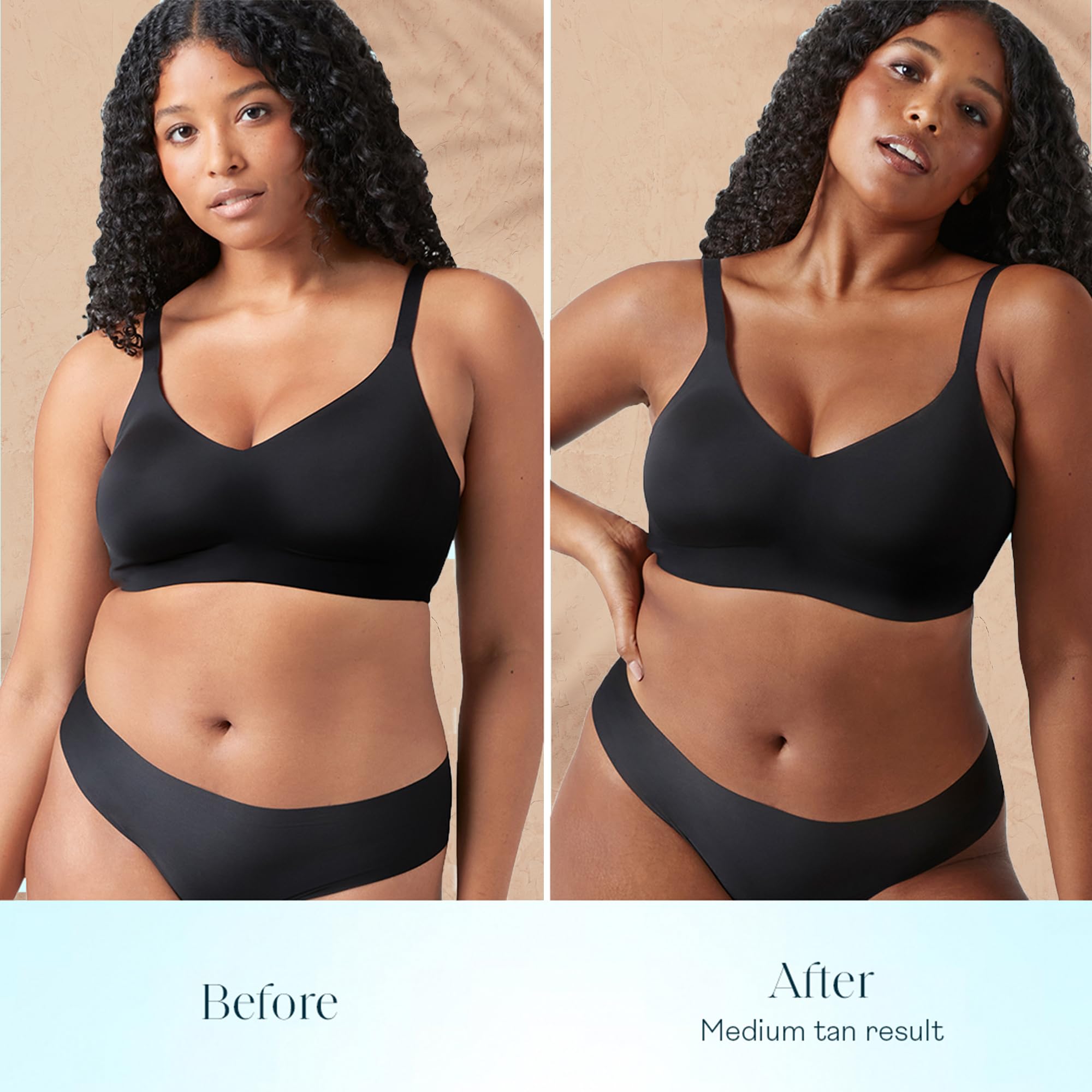 Moisturize dry areas before applying mousse for best results