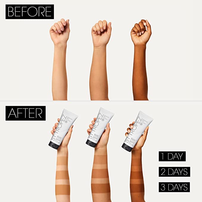 Lotion in hand demonstrating daily skincare routine for glow