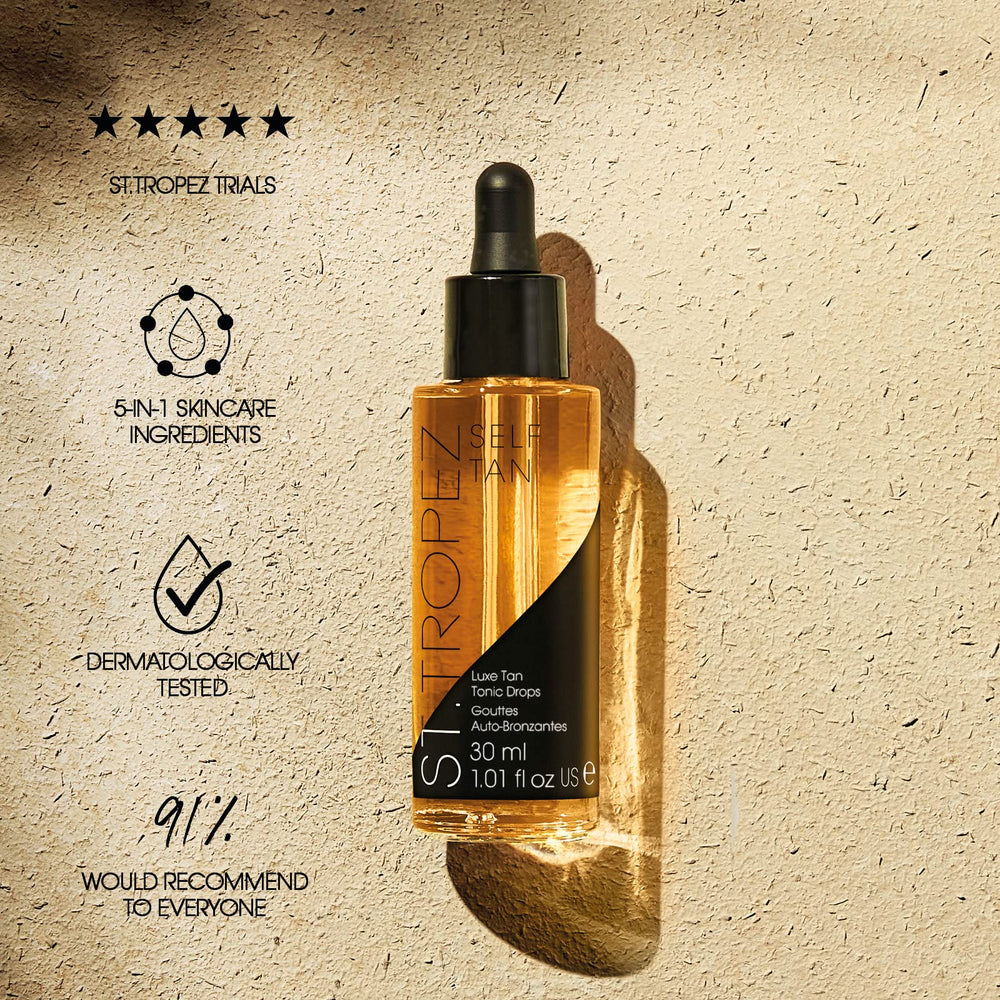 Neck and jawline application showing seamless color across the skin